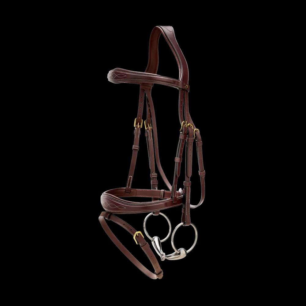 Anatomic Flash Noseband Bridle DY, Brown