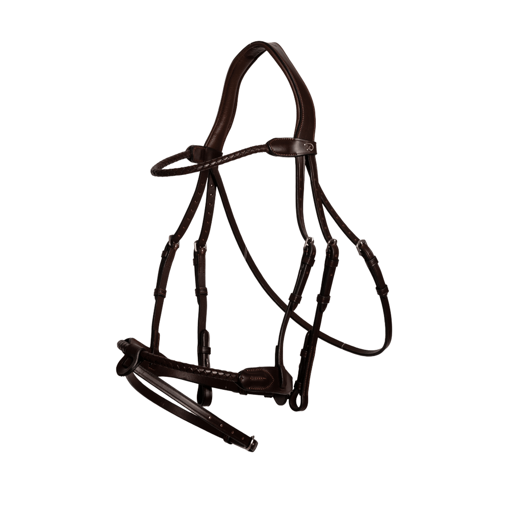 Braided Noseband Bridle with Removable Flash