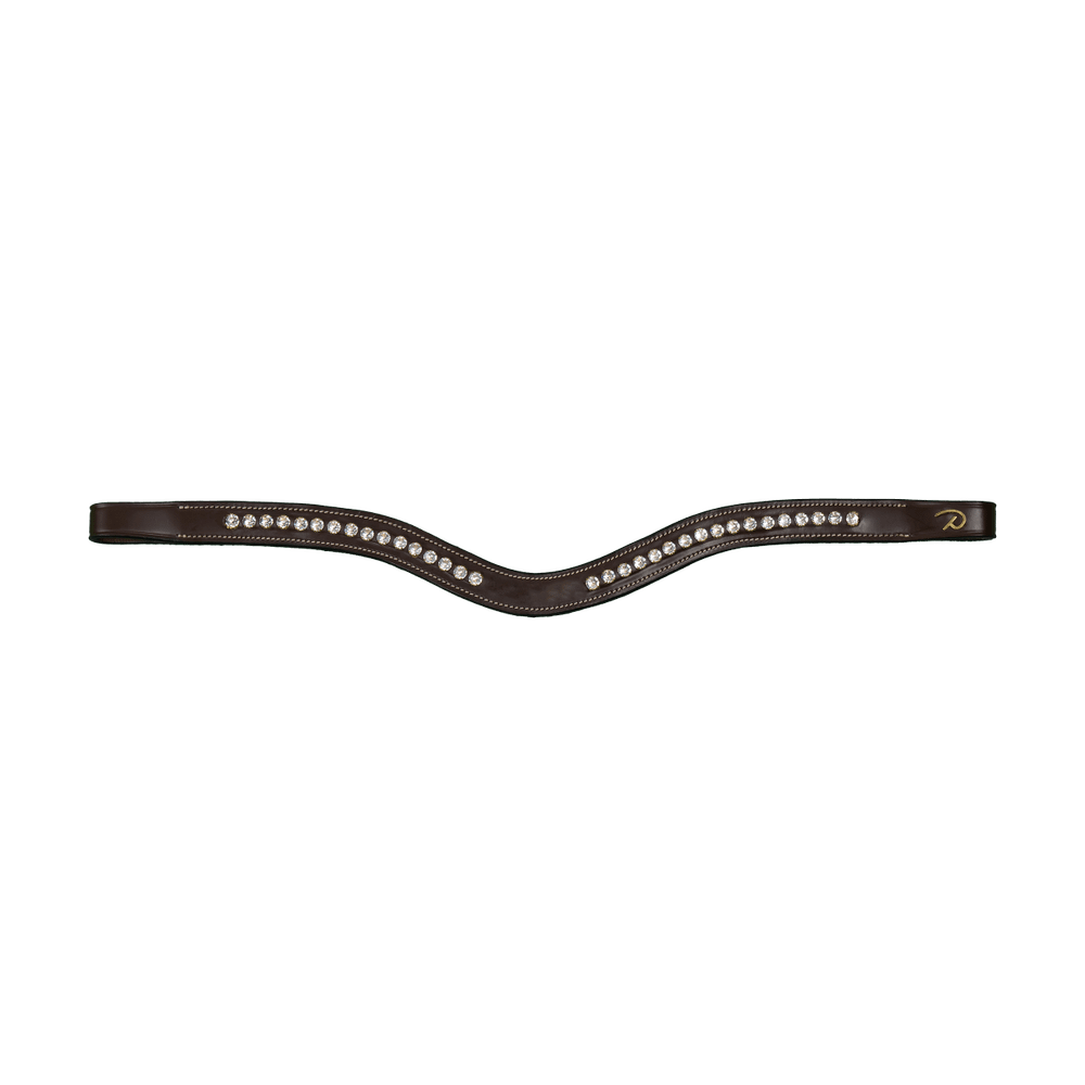 Half Swarovski V-Shaped Browband