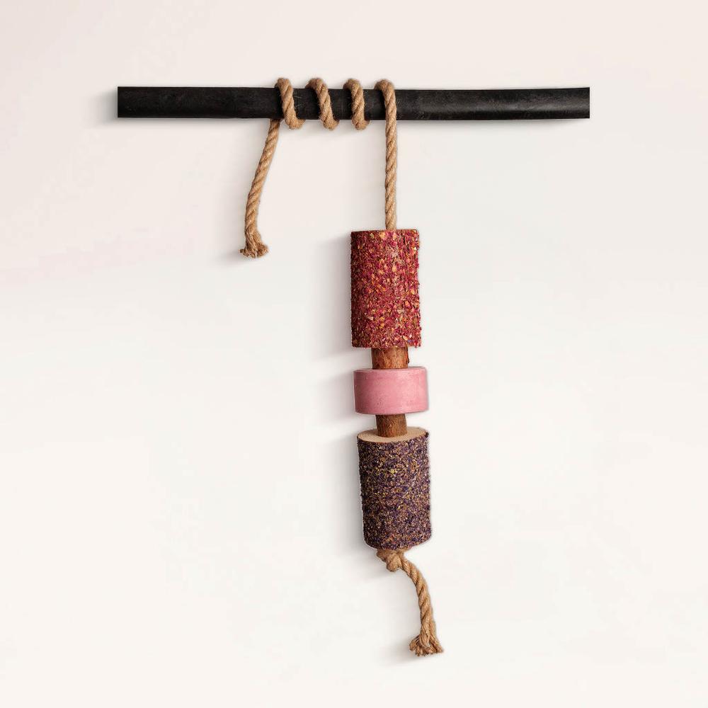 Wooden Relax Horse Toy with Salt Lick