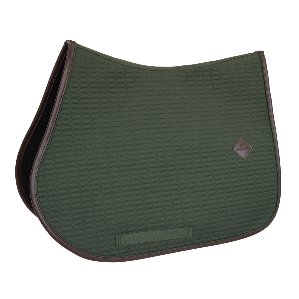 Saddle Pad leather color edition show jumping olive green Olive green