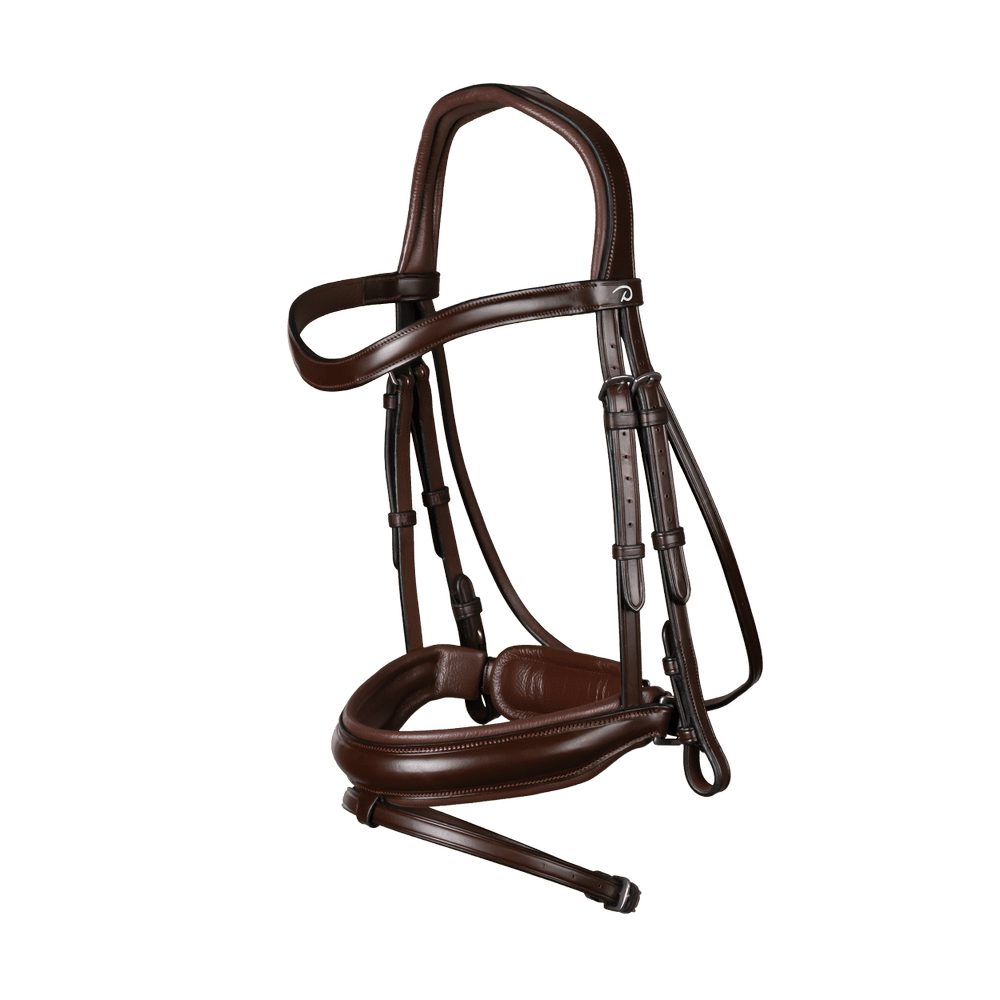 Matte Medium Crank Noseband Bridle With Flash | FULL | Brown ...