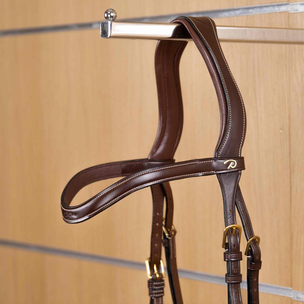 Flat Leather V-Shaped Browband