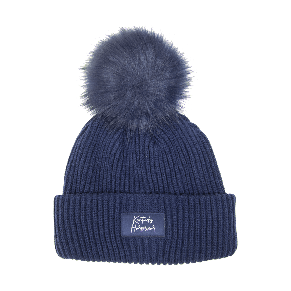 Beanie pompom navy | Navy | One size | 42592-03-F | Kentucky