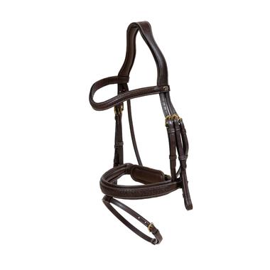 Plaited Flash Noseband Bridle with Pull back