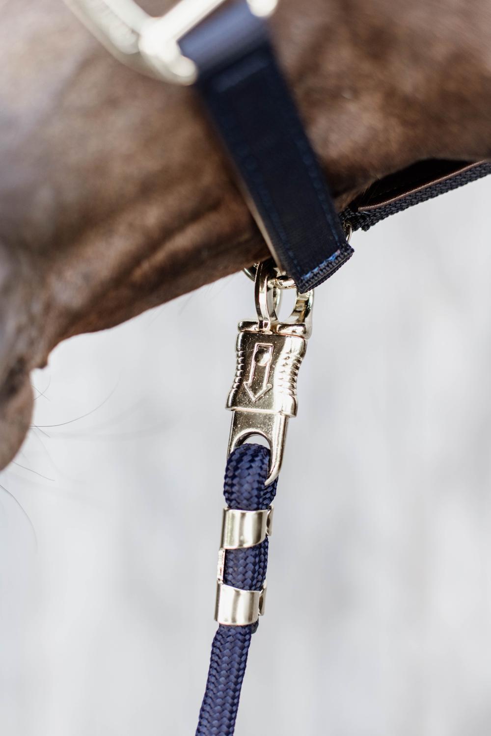 Kentucky Horsewear Synthetic Leather Halter with Rope Nose