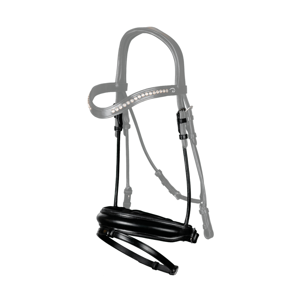 Matte Medium Crank Noseband With Flash